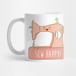 Sew Happy, Cute Sewing Mug